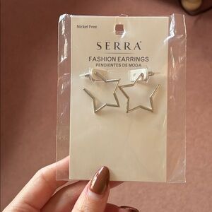 Serra Silver Star Fashion Earrings